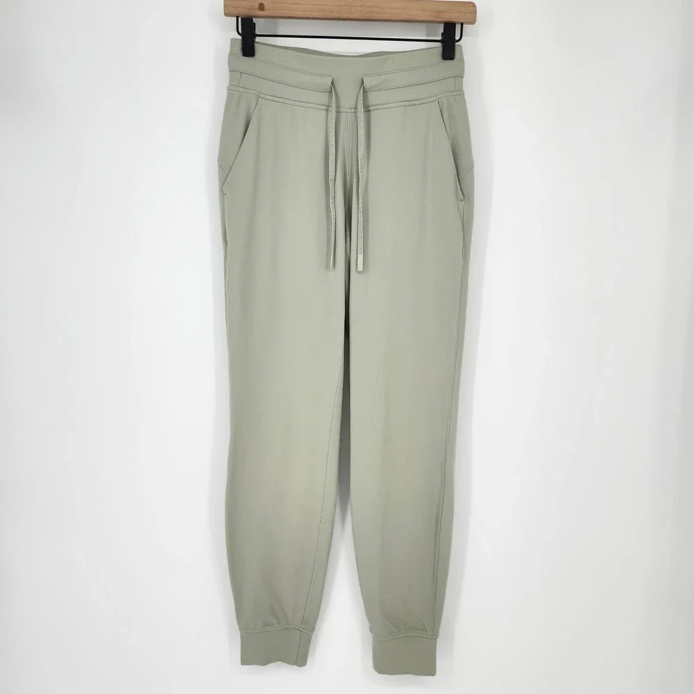 Lululemon Womens Ready to Rulu Joggers‎ Size 4 Sage Green Athleisure LW5CP1S